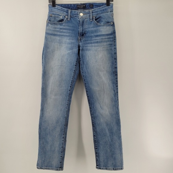Lucky Brand Denim - Lucky Brand Sweet Straight Jeans Womens 6/28 Blue Medium Wash Stretch Denim
